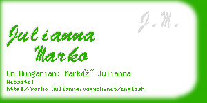 julianna marko business card